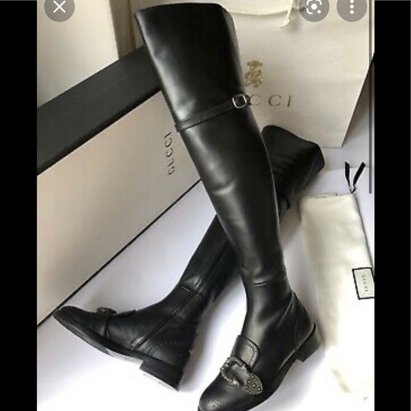 Shoes - Queercore Brogue Over The Knee Boots / NWB